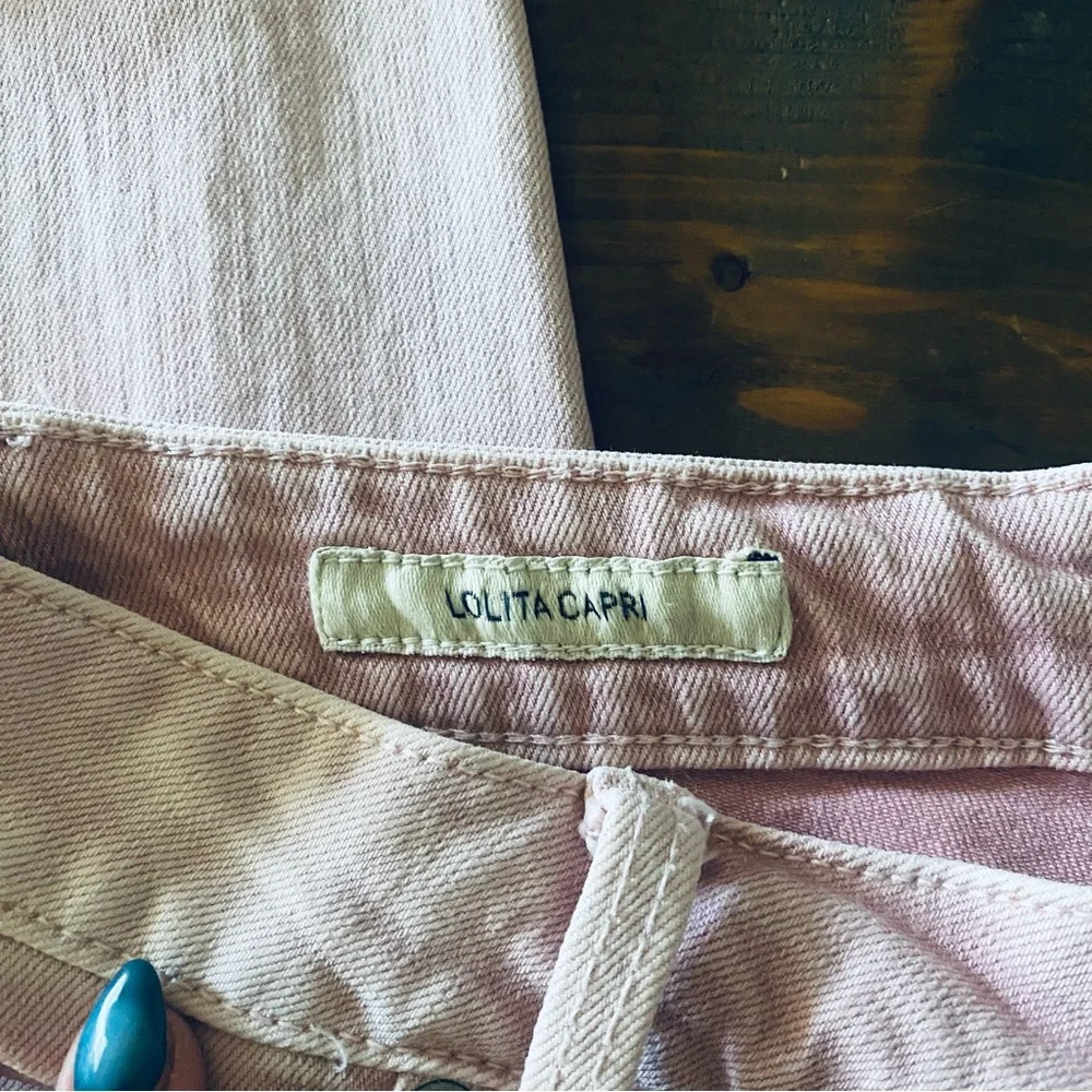 Lucky Brand pink straight leg denim jeans